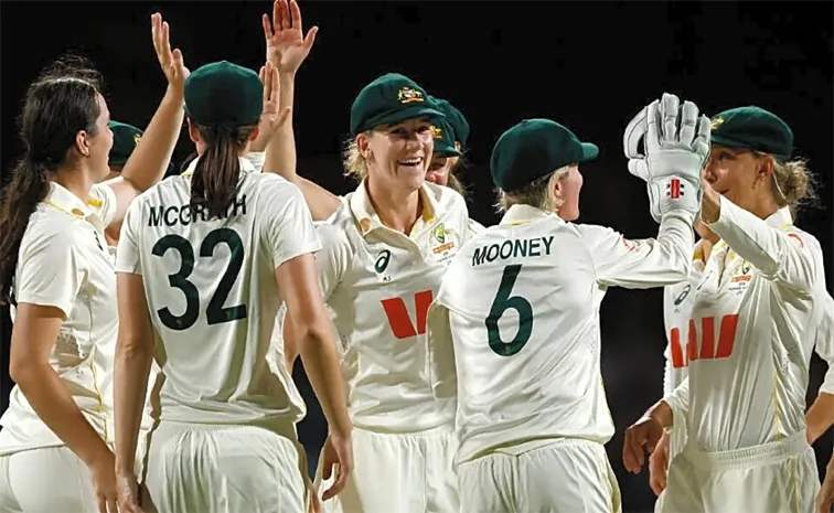 Australia women beat india women by 10 wickets in only test