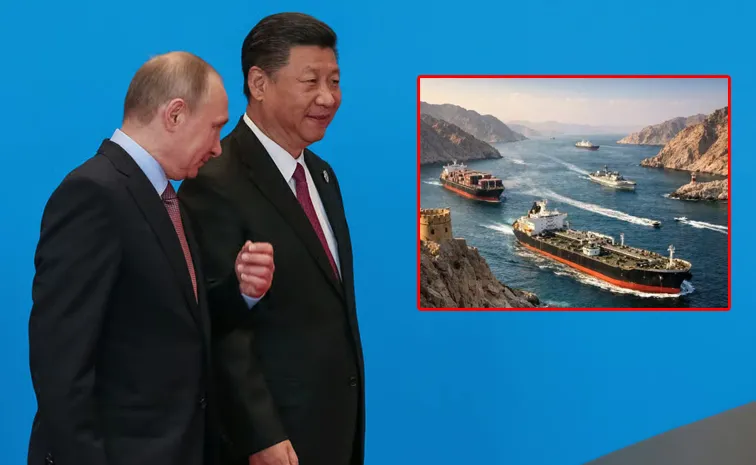 China Three Ships Crossing Iran Strait of Hormuz