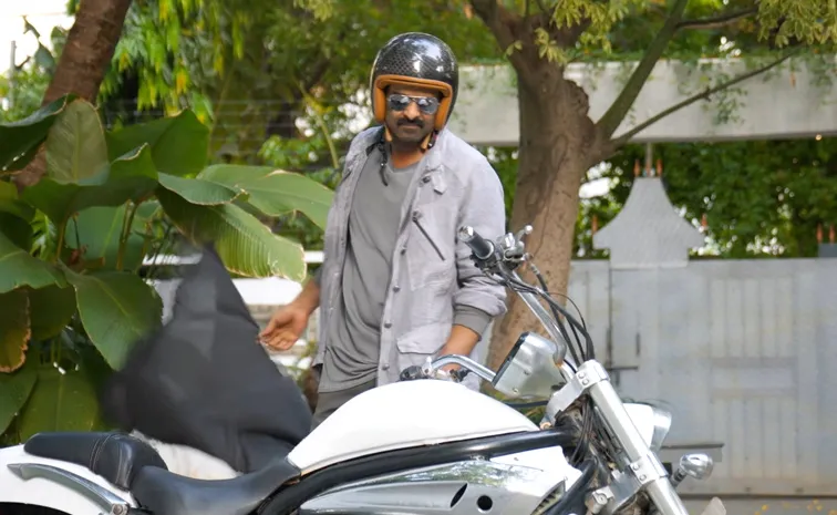 Hero Prabhas Latest Bike Video Goes Viral on Social Media