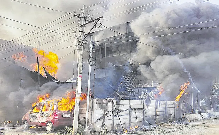 Fire breaks out at chemical solvent unit in Hyderabad Jeedimetla