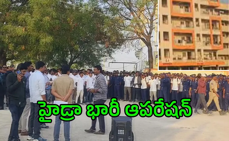 HYDRAA Huge Operation At Ameenpur