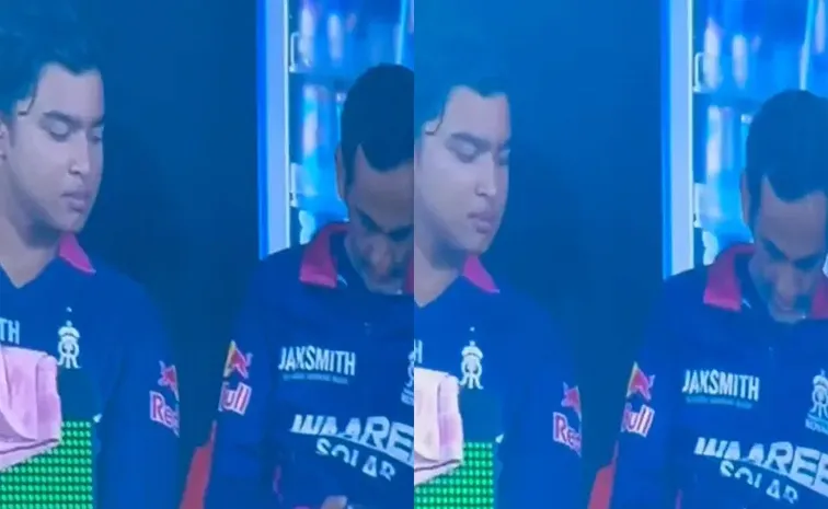 RR Staff Caught Using Mobile Phone In LIVE Match Beside Vaibhav Sooryavanshi, BCCI Rules Explained