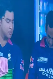 RR Staff Caught Using Mobile Phone In LIVE Match Beside Vaibhav Sooryavanshi, BCCI Rules Explained