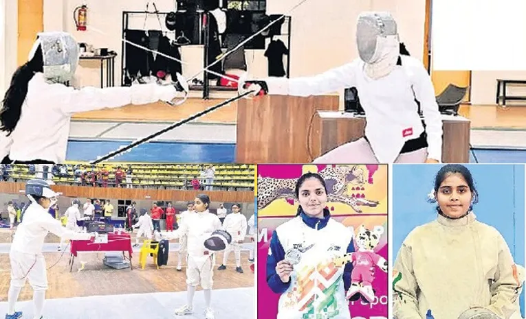 warangal girls shine in fencing