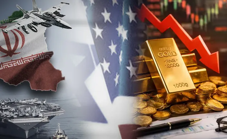 Gold Falls as Strong Dollar Gains Amid US Iran Tensions1
