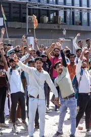 Noida Industrial Workers Protest Wage Hike 12 Hour Shifts Safety Demands