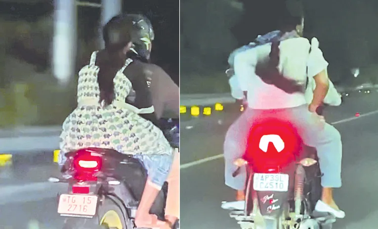 Two-Wheelers Spotted on ORR Safety Concerns Raised