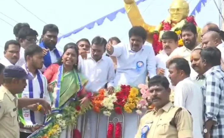 Anantapuram TDP Leaders Scold Dalit Woman At Ambedkar Jayanti
