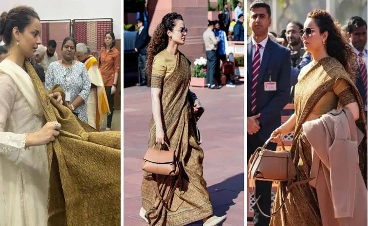 Kangana Ranaut in an Ultra Rare Kodali Karuppur Saree