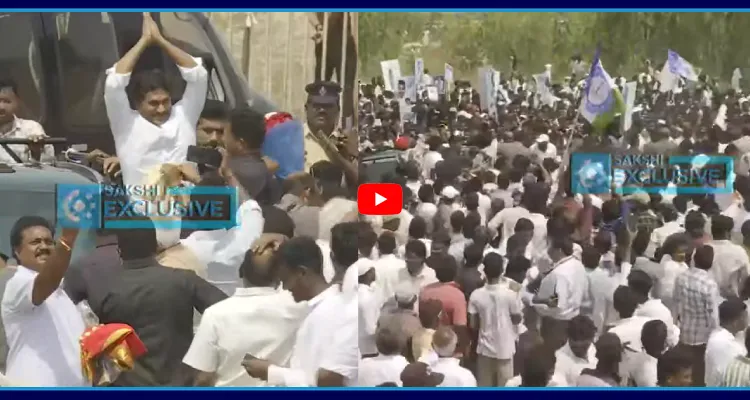 జగన్ కు ఘన స్వాగతం పలికిన మత్స్యకారులు