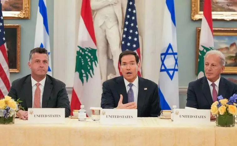  Israel and Lebanon hold first direct talks since 1993