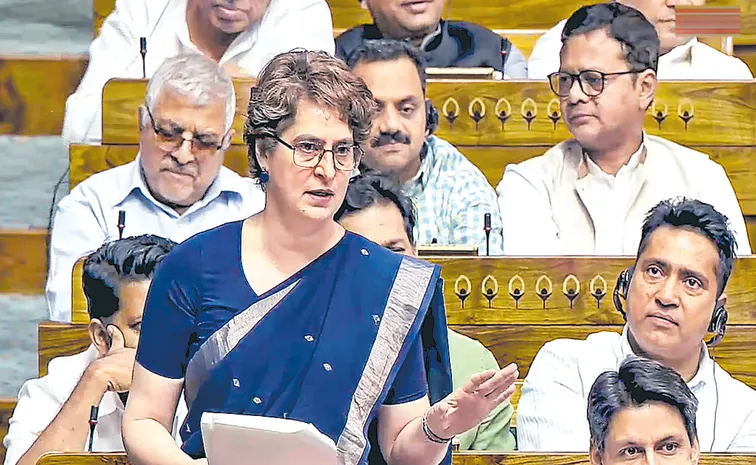 Priyanka Gandhi Fires On BJP in Lok Sabha