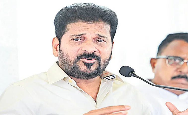 CM Revanth Reddy at a media conference in Delhi