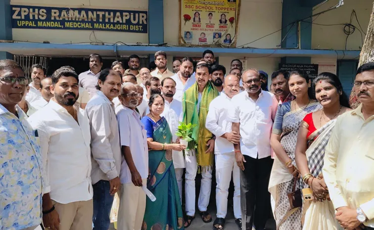 ramantapur school development parameshwar reddy promise