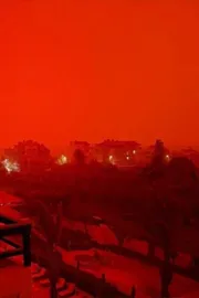 Crete Sky Turns Fiery Red Stunning Dawn Phenomenon Captivates Locals Goes Viral