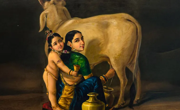 Sold for Rs 1672 crore Raja Ravi Varmas Yashoda and Krishna