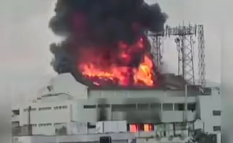 Massive Fire Breaks Out in Gajuwaka