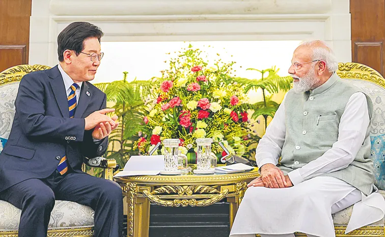 PM Narendra Modi and Lee Jae-myung held high-level talks in New Delhi