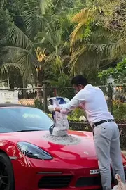 Bengaluru Entrepreneur Turns Porsche Bonnet Into Cement Mixer