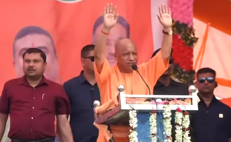 yogi attributes netaji  give me blood to swamiji draws flak