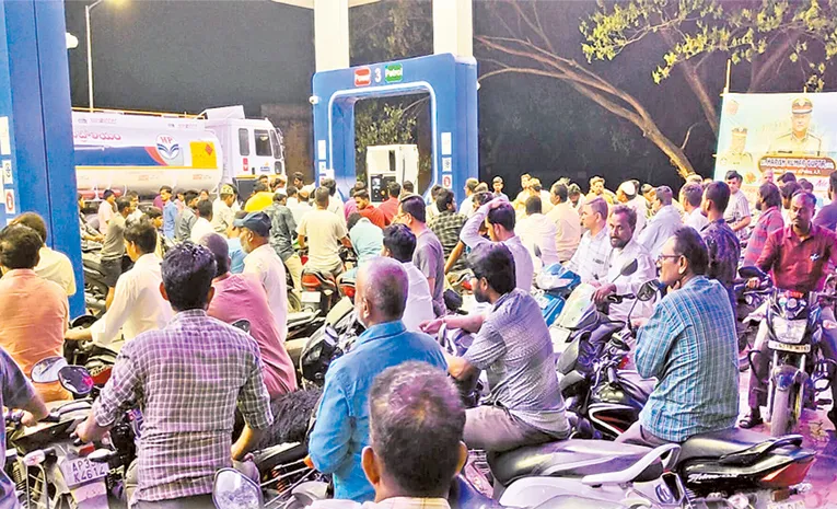 fuel shortage kurnool district west asia crisis