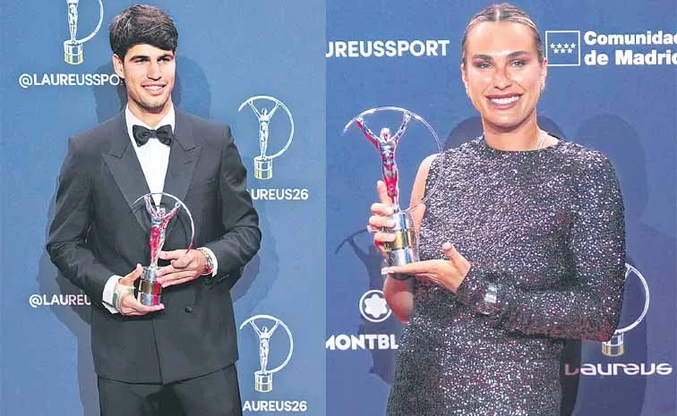 Carlos Alcaraz and Aryna Sabalenka led the winners at the Laureus Awards 20261