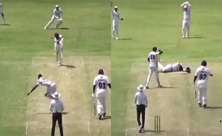 Phil Hughes Moment In West Indies, Match Suspended As Batter Survives Close Call2