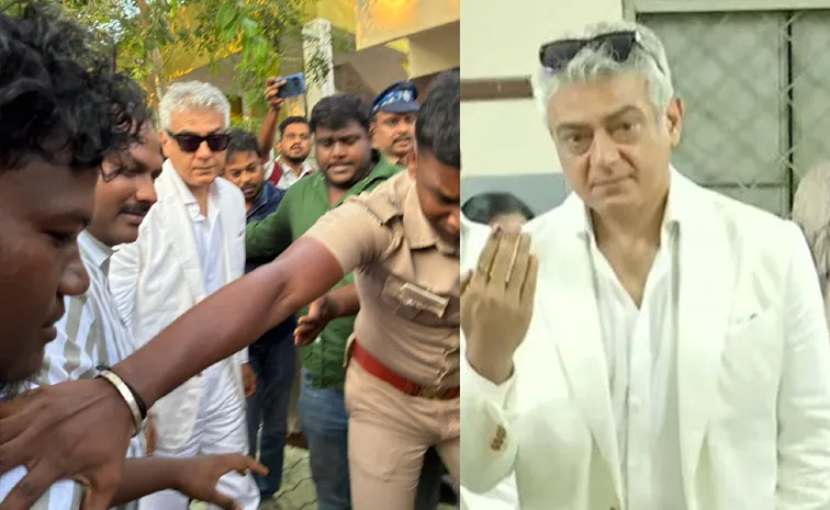 Actor Ajith Cast his Vote Tamil nadu 2026 elections