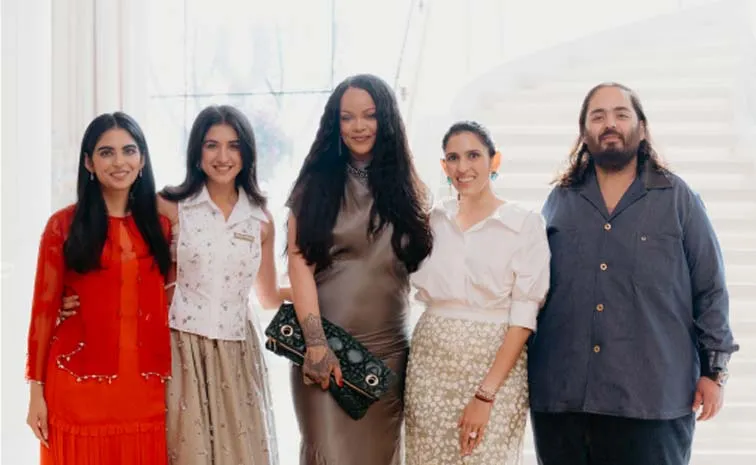 Pop Star Rihanna Joins the Ambani Family for an Intimate Cultural Lunch