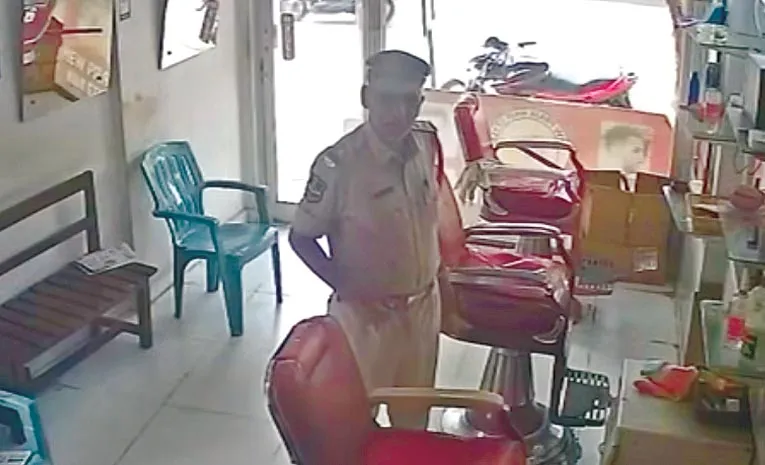 Karimnagar SI Suspended In Salon Incident