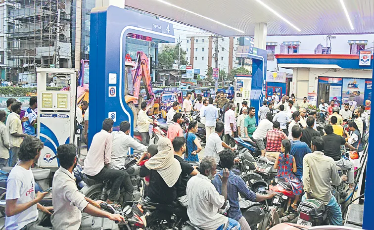 Fuel crisis in Andhra Pradesh with Chandrababu Govt
