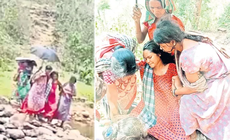 pregnant woman delivers baby in forest due to no road access 