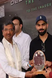 Kohli Makes Time For Childhood Coach-Inaugurates Cricket Academy