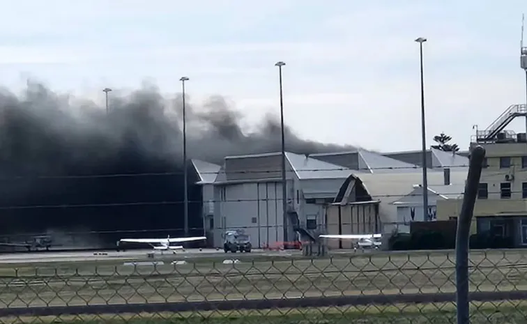 Plane Crashes Into Hangar at Parafield Airport