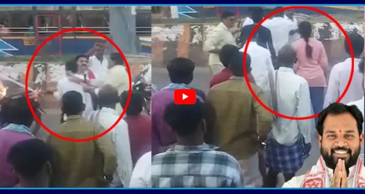 అరవ శ్రీధర్ బాధితురాలు హర్ష వీణపై దాడి.. CCTV వీడియో 