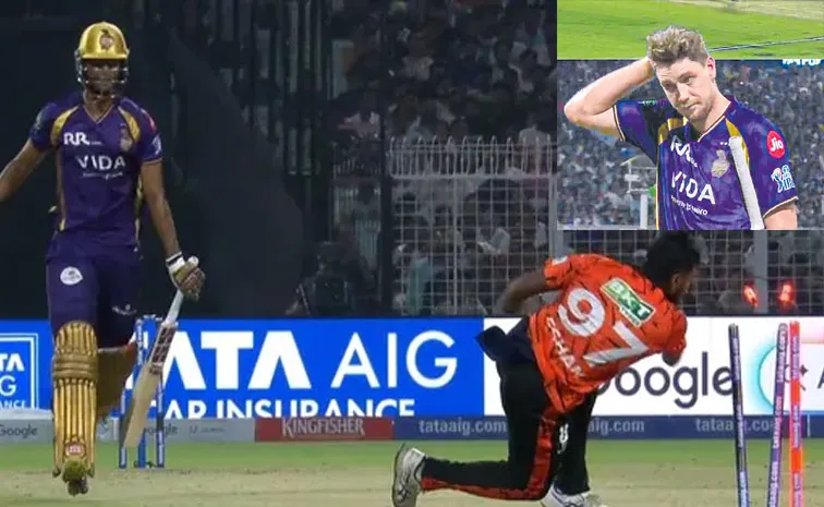 Cameron Green Run Out Falls Prey To Bizare Mix KKR Vs SRH Match1