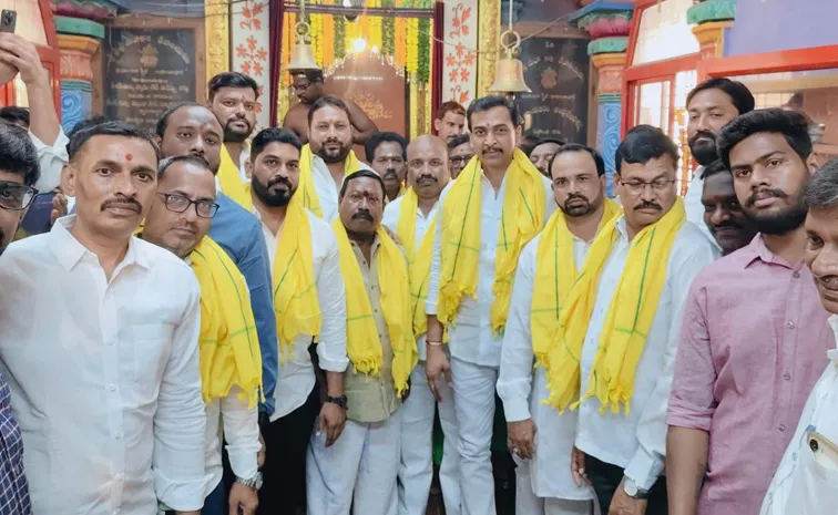 goddess idol installation grand festival in ramanthapur