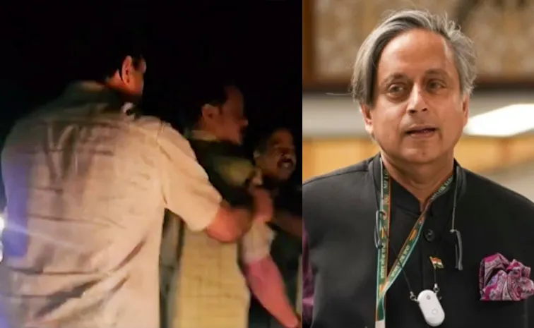 కేరళలో హైడ్రామా.. శశిథరూర్‌ కాన్వాయ్‌ అడ్డగింత, దాడి