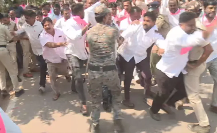 BRS Gajwel Bandh Program Live Updates