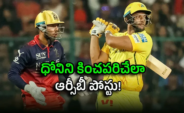 Ek tha jo wicket ke peeche se: CSK Fans Lambasts After RCB troll Dhoni1