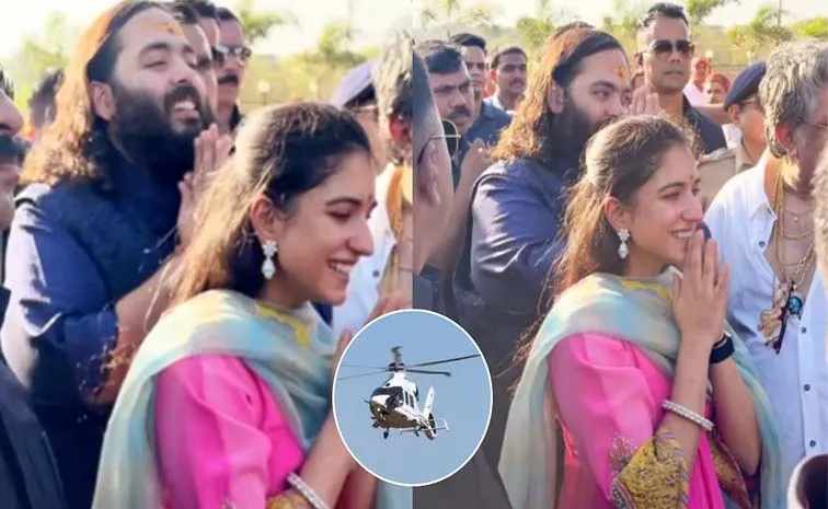 కృష్ణకాళి ఆలయాన్ని దర్శించుకున్న అనంత్‌-రాధికలు..!