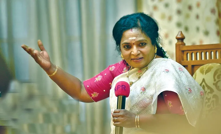 Tamilisai Soundararajan filed her nomination from Mylapore 
