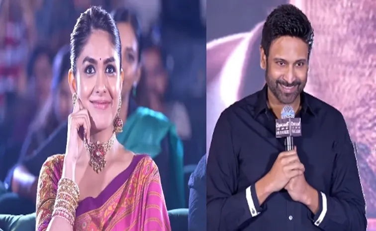 Tollywood hero Sumanth apology to mrunal Thakur at dacoit event
