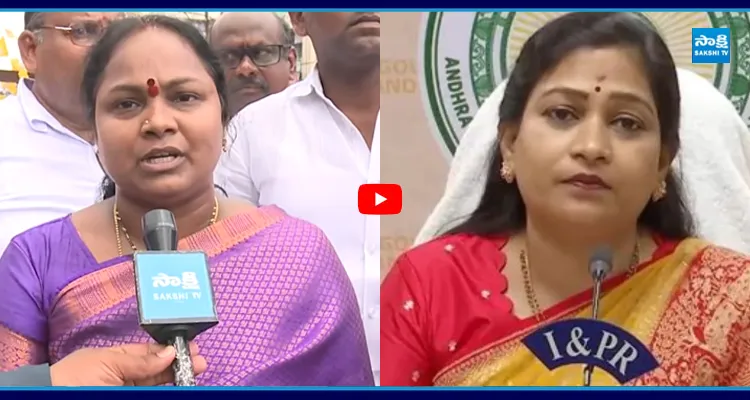 మంత్రి అనితకు వార్నింగ్ ఇచ్చిన మహిళ
