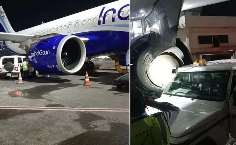 IndiGo plane grounded after catering SUV rams into engine at Kolkata Airport