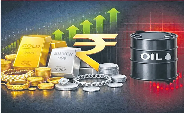 గోల్డ్‌–సిల్వర్‌ జూమ్‌.. క్రూడ్‌ క్రాష్‌