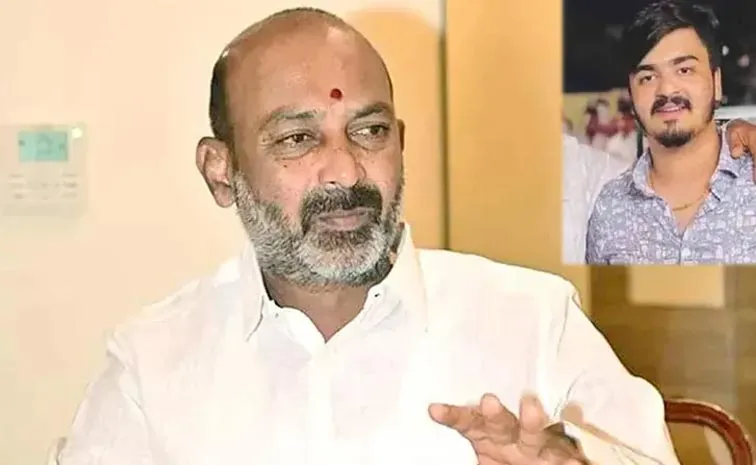 Bandi Sanjay Reaction On Allegations Against His Son