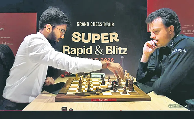 Gukesh finished 6th overall at the Grand Chess Tour Super Rapid and Blitz