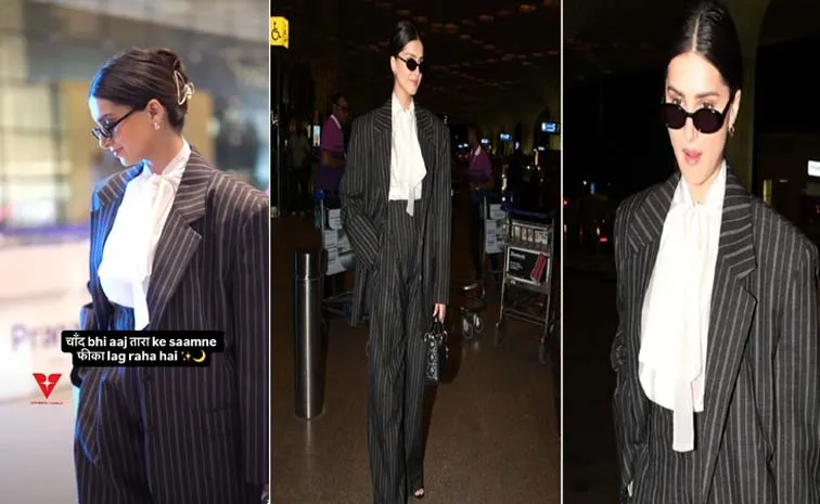 Tara Sutaria spotted Rs 65,000 striped suit paired with a Rs 4 lakh Dior bag