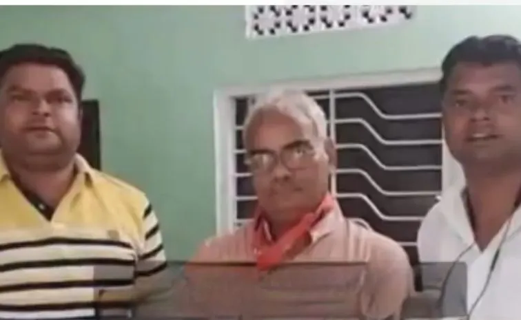 Pictures of the Neet leak accused with bjp leaders